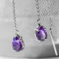 Aretes piedras naturales Cara Plata .925