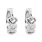 Aretes corazones Heart Plata .925