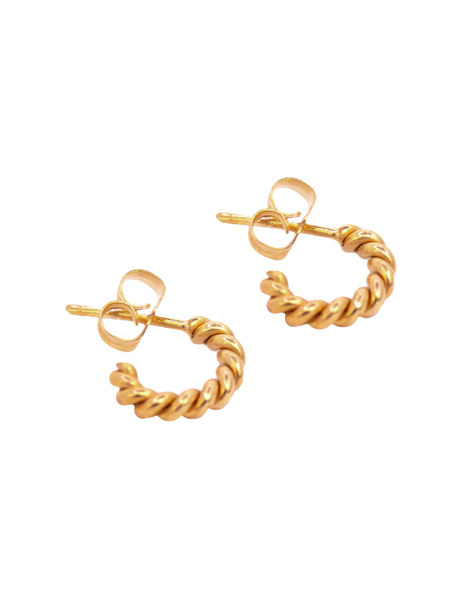 Aretes Curly Plata .925