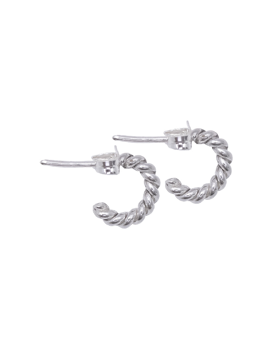 Aretes Curly Plata .925