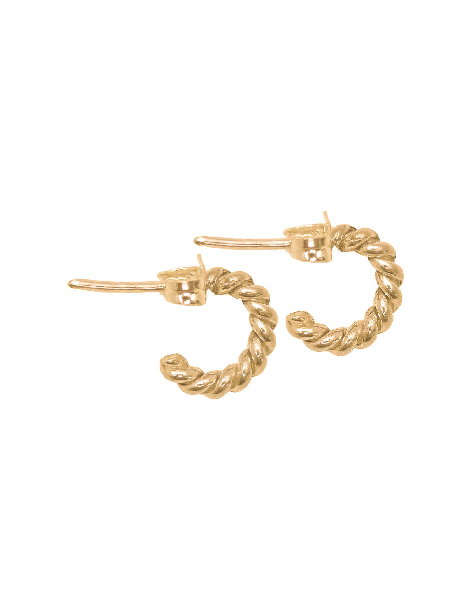 Aretes Curly Plata .925