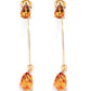 Aretes dobles piedras naturales Celine Plata .925