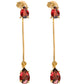 Aretes dobles piedras naturales Celine Plata .925