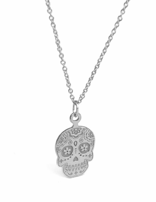 Collar calavera Yayahuic mini Plata .925