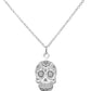 Collar calavera Yayahuic Plata .925