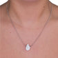 Collar Perla Orgánica Forma de Pico Piga Plata .925