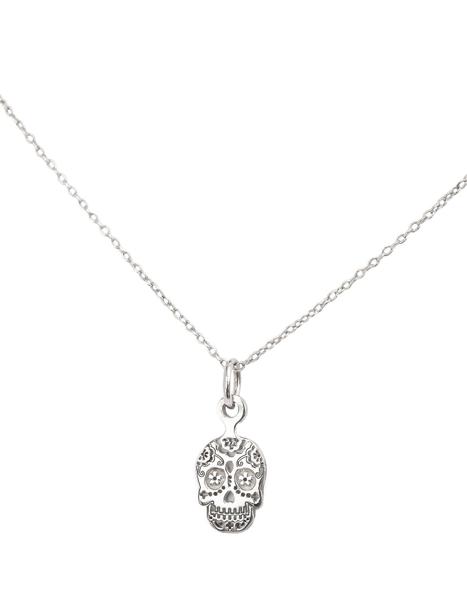 Collar calavera Yayahuic mini Plata .925