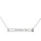 Collar frase empoderamiento Salma Plata .925