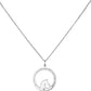 Collar frase caballos Campera Plata .925