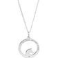 Collar frase caballos Campera Plata .925