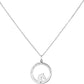 Collar frase caballos Campera Plata .925