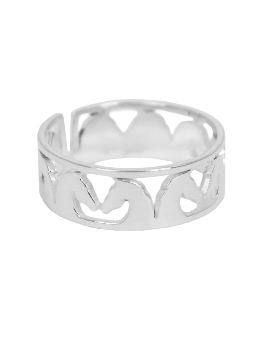 Anillo caballos Ambar Plata .925