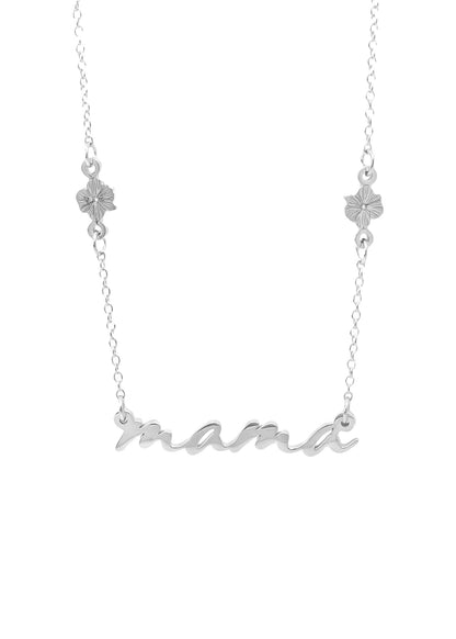 Collar Especial para mamá con flores en plata .925