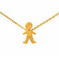 Collar para Mamá con Dije de Hijo Niño o Niña en Plata .925 | Regalo con Significado
