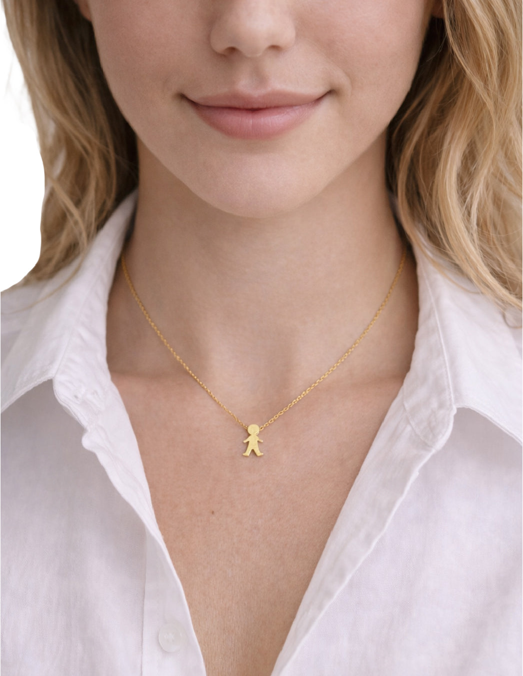 Collar para Mamá con Dije de Hijo Niño o Niña en Plata .925 | Regalo con Significado
