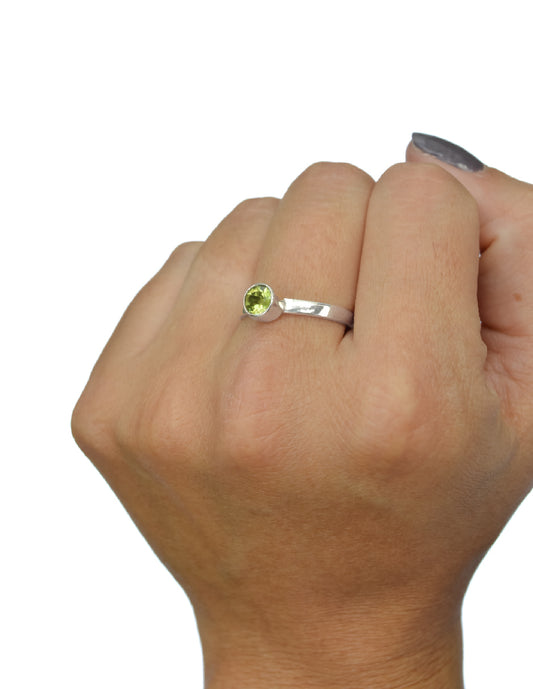 Anillo peridoto Perdita Plata .925