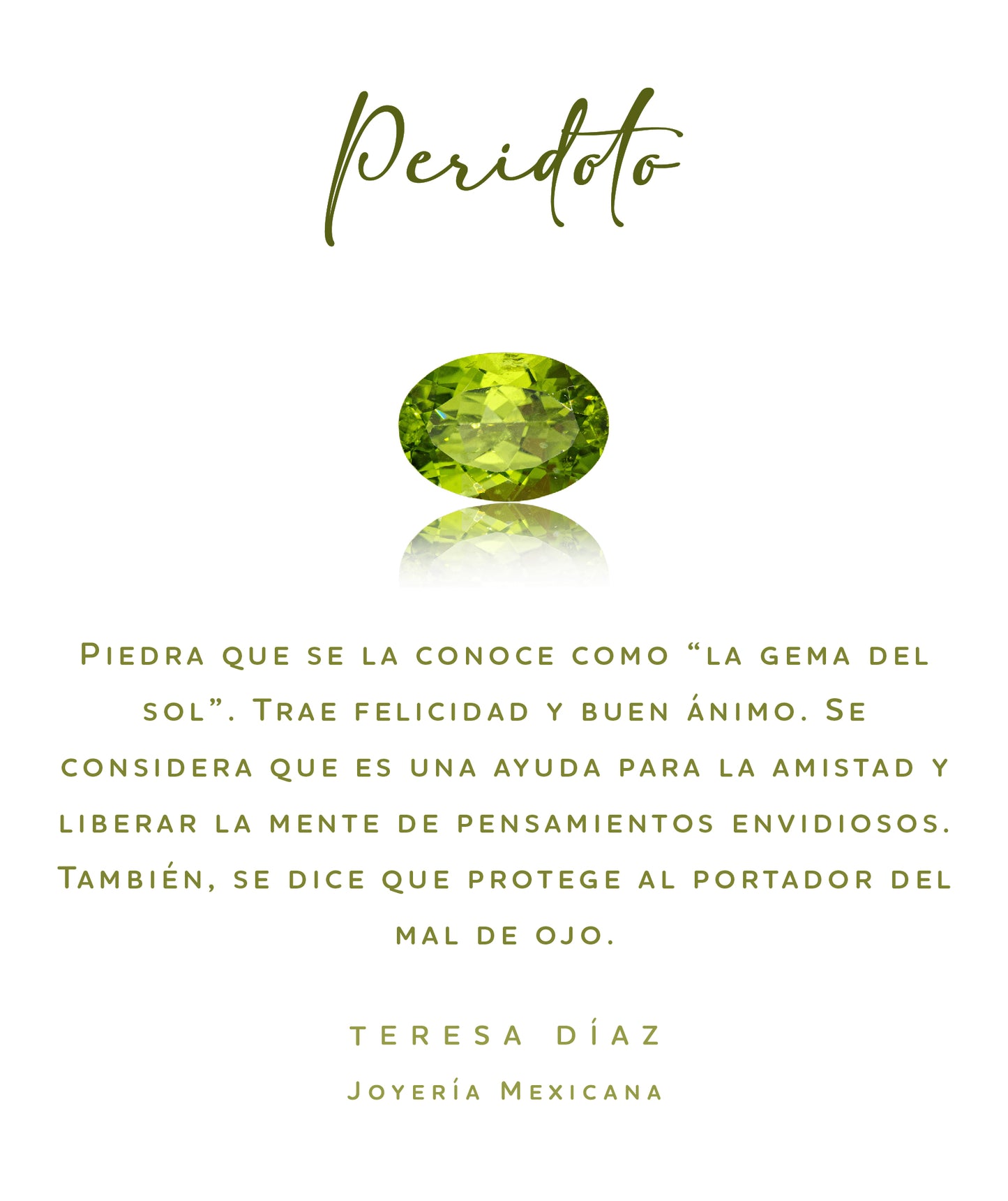 Anillo peridoto Perdita Plata .925