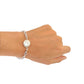 Pulsera con perla orgánica Florence Plata .925