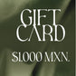 Tarjeta de Regalo $1,000