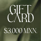 Tarjeta de Regalo $3,000