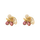 Aretes Borboleta Oro 14 K