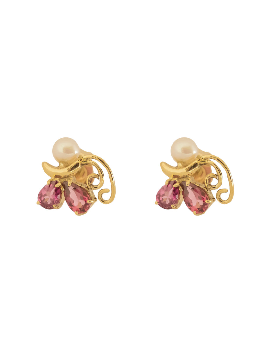 Aretes Borboleta Oro 14 K