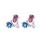 Aretes piedras naturales Space Plata .925