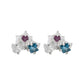 Aretes piedras naturales Space Plata .925