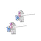 Aretes piedras naturales Space Plata .925