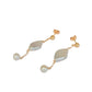 Aretes  perlas orgánicas Penélope Plata .925