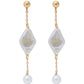 Aretes  perlas orgánicas Penélope Plata .925