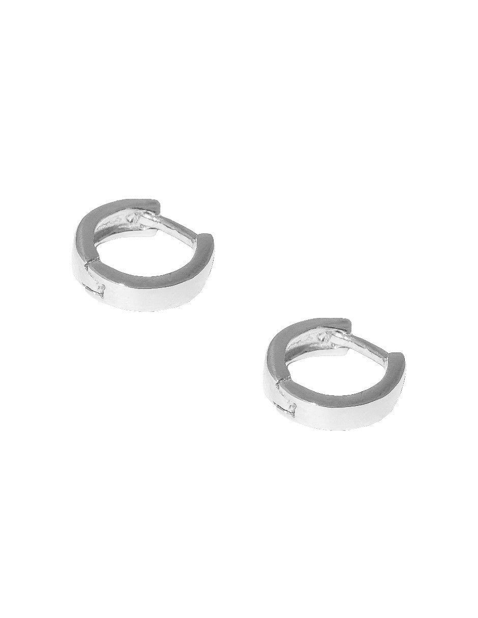 Arracadas Carlota mini en plata .925, vista individual