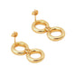 Aretes Celeste Plata .925