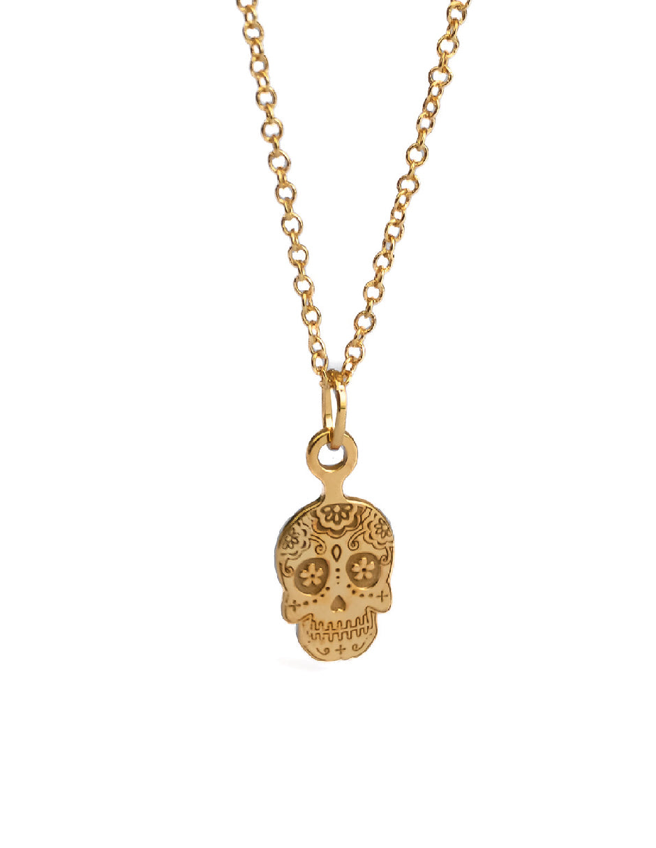 Collar calavera Yayahuic mini Plata .925