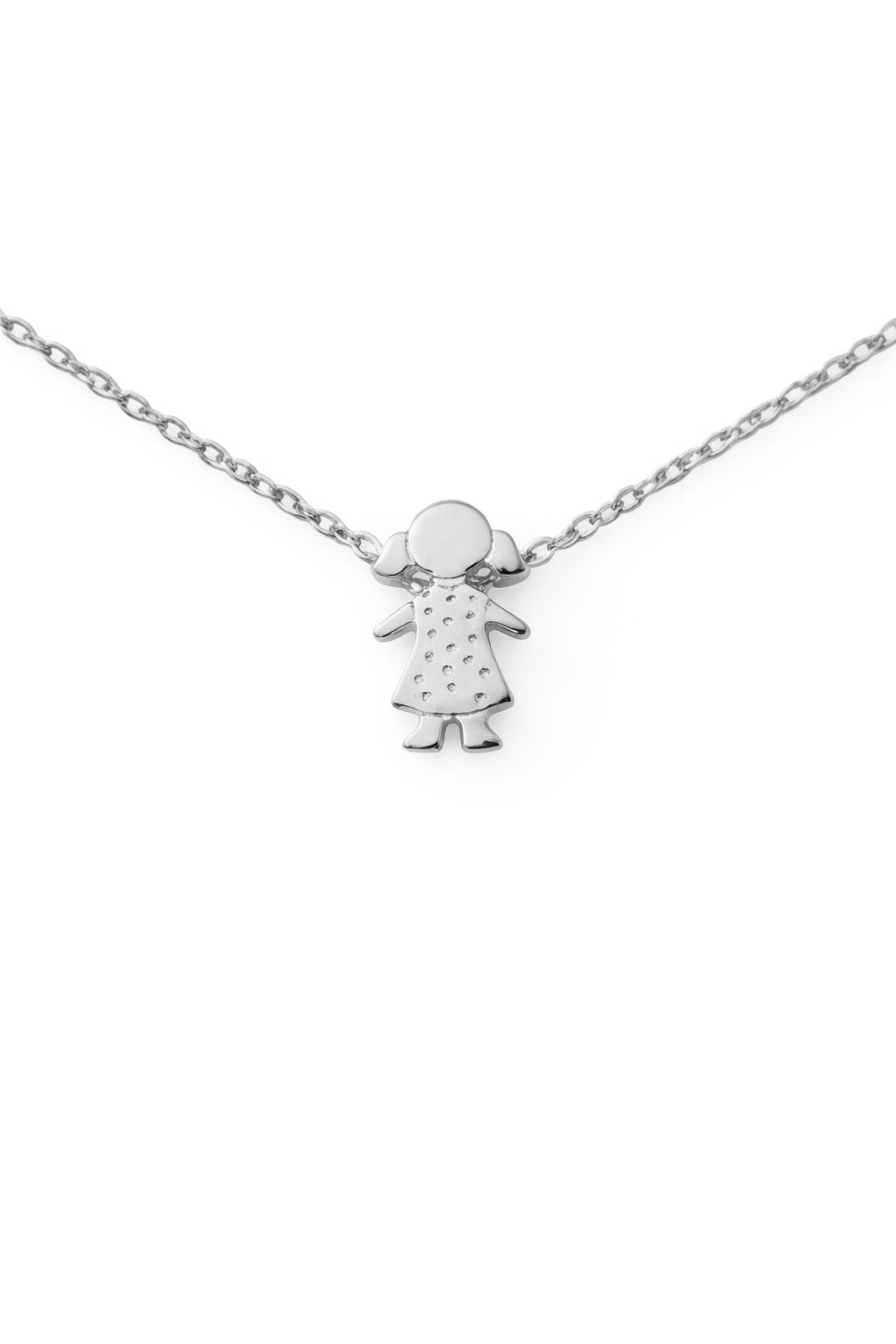 Collar para Mamá con Dije de Hijo Niño o Niña en Plata .925 | Regalo con Significado