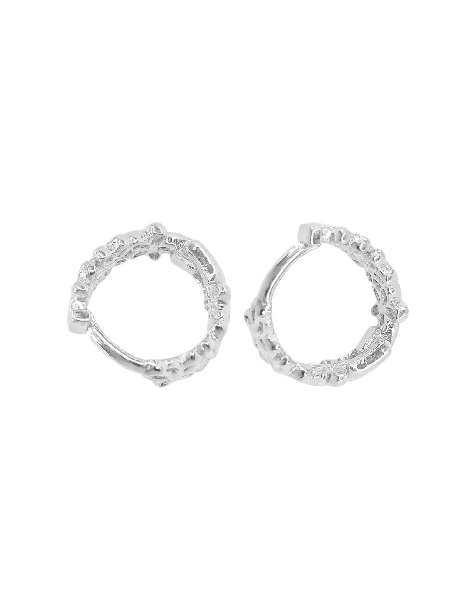 Aretes flores Flora Plata .925