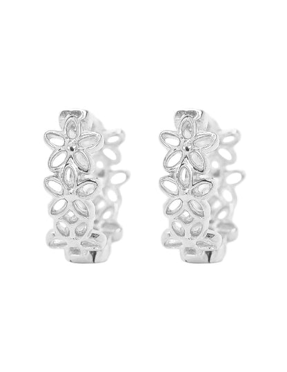 Aretes flores Flora Plata .925