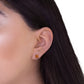 Aretes dobles piedras naturales Celine Plata .925