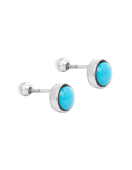 Aretes turquesa Turquoise Plata .925